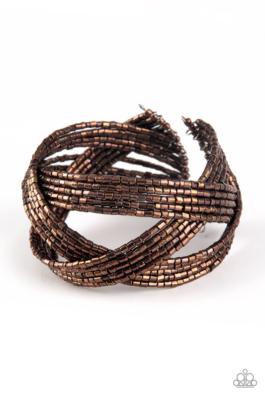 Paparazzi Shooting Stars - Copper Bracelet