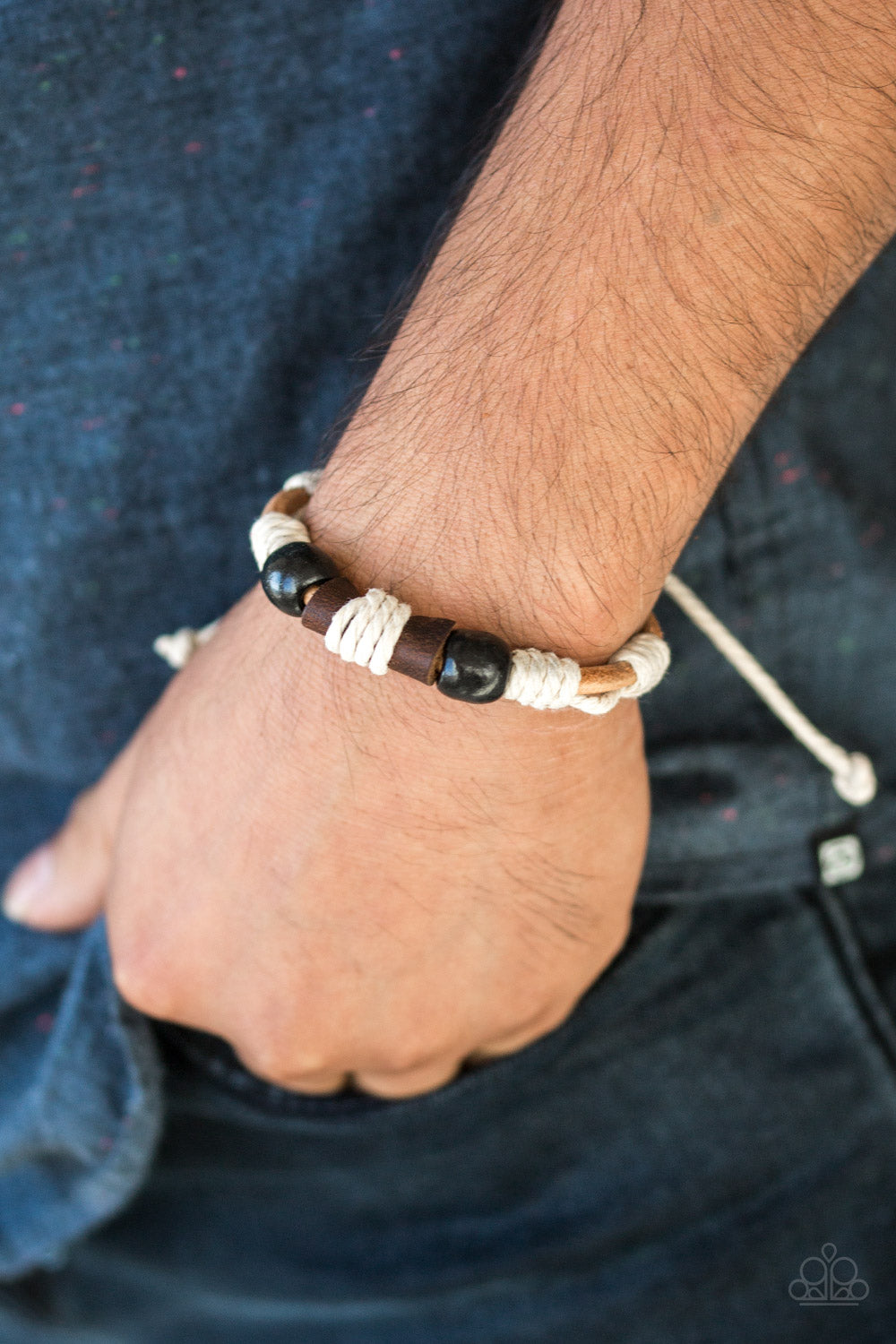 Paparazzi Back In The Backwoods - Black Urban Bracelet