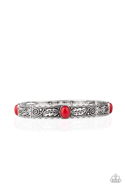 Paparazzi Wild West Story - Red Bracelet