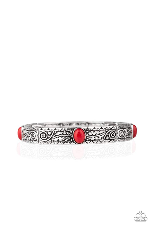 Paparazzi Wild West Story - Red Bracelet