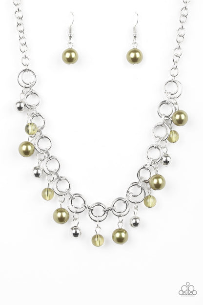 Paparazzi Fiercely Fancy - Green Necklace