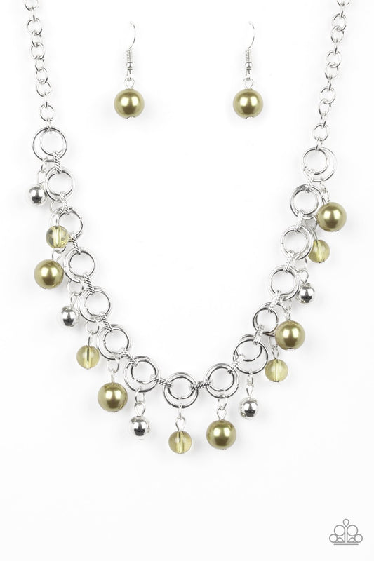 Paparazzi Fiercely Fancy - Green Necklace