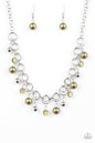 Paparazzi Fiercely Fancy - Green Necklace