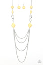 Paparazzi Desert Dawn - Yellow Necklace