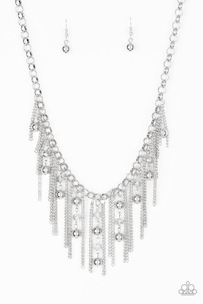 Paparazzi Ever Rebellious - Silver Necklace