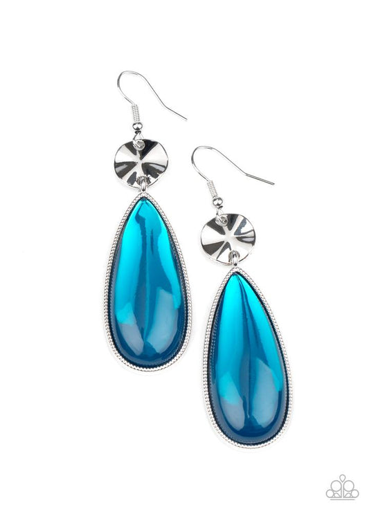 Paparazzi Jaw Dropping Drama - Blue Earrings