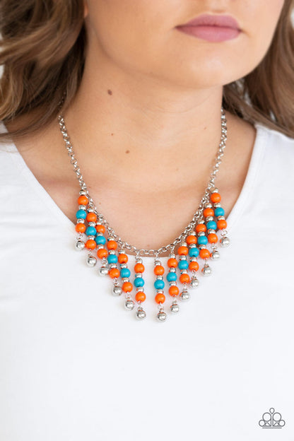 Paparazzi Your SUNDAE'S Best - Orange Multi Necklace