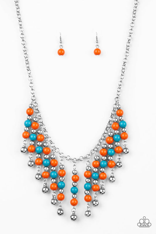 Paparazzi Your SUNDAE'S Best - Orange Multi Necklace