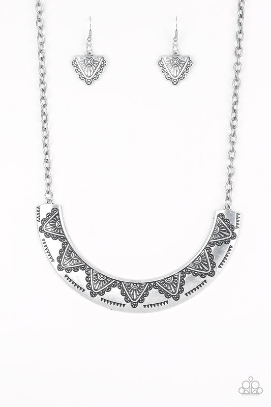 Paparazzi Persian Pharaoh - Silver Necklace