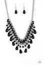 Paparazzi The Guest List - Black Necklace