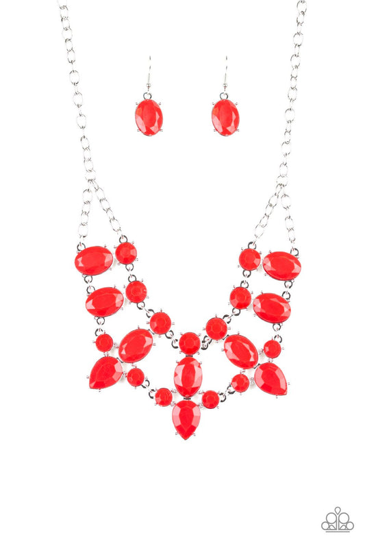 Paparazzi Goddess Glow - Red Necklace