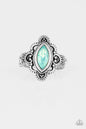 Paparazzi Glass Half-COLORFUL - Green Ring