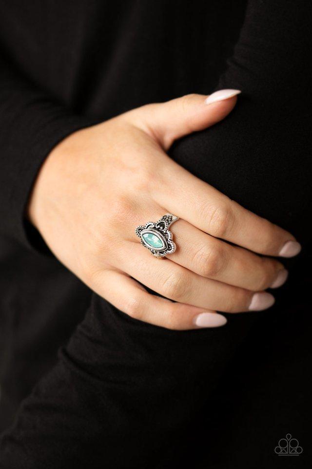 Paparazzi Glass Half-COLORFUL - Green Ring