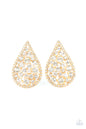 Paparazzi REIGN-Storm - Gold Earrings