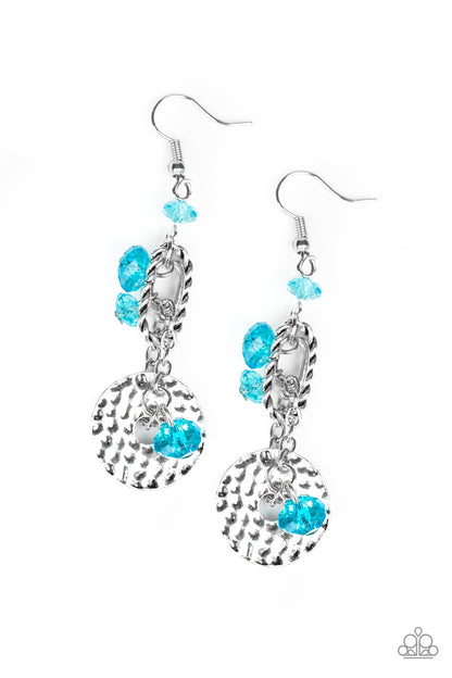 Paparazzi Seaside Catch - Blue Earrings