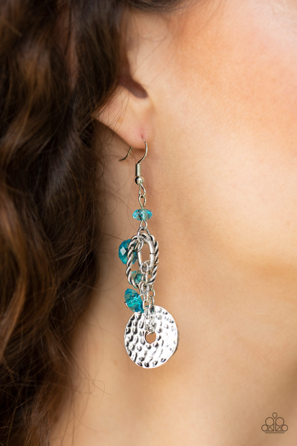 Paparazzi Seaside Catch - Blue Earrings