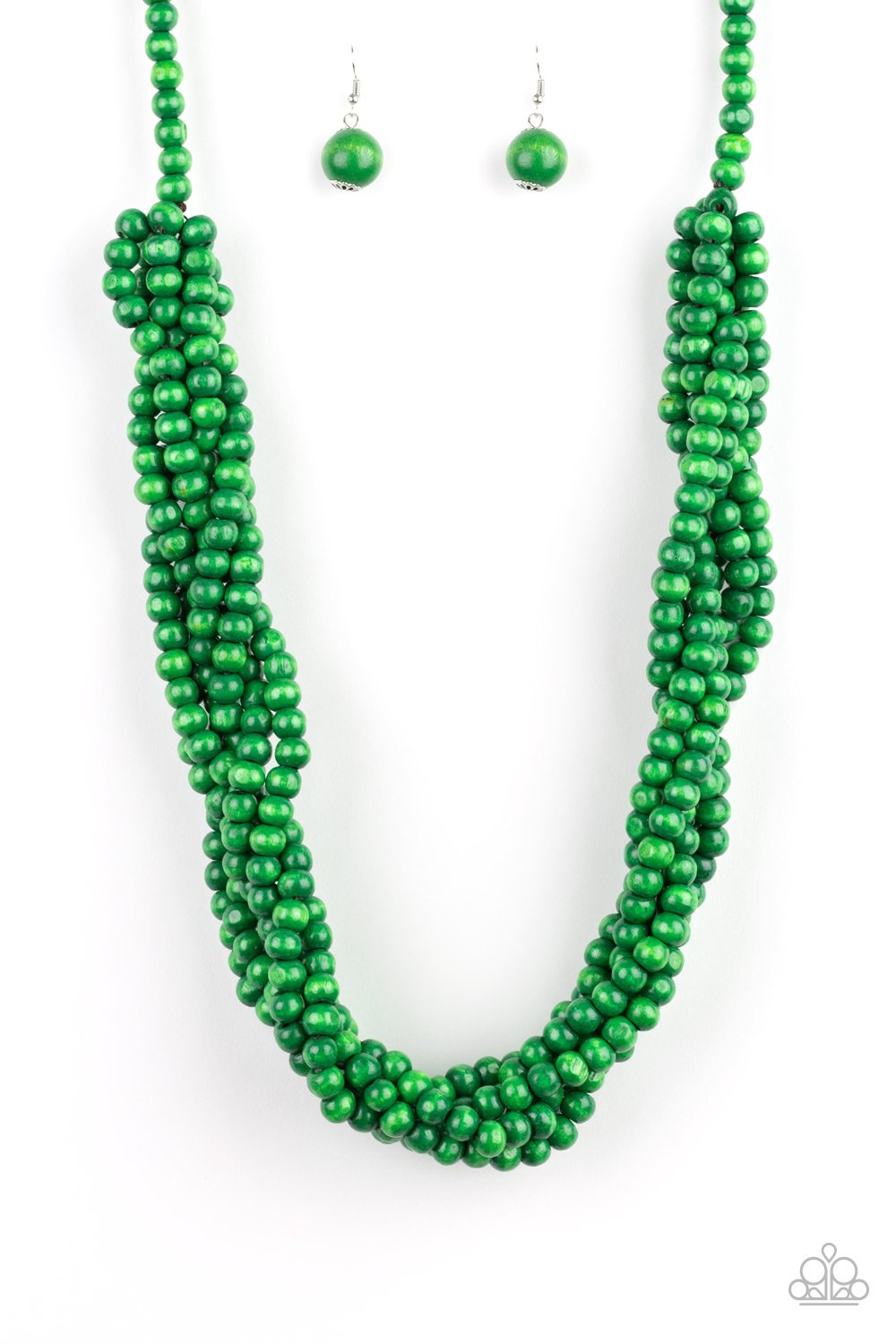 Paparazzi Tahiti Tropics - Green Necklace