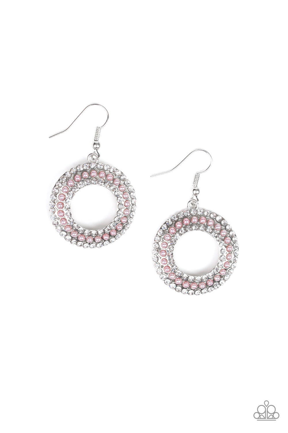 Paparazzi Sparkle Splurge - Pink Earrings