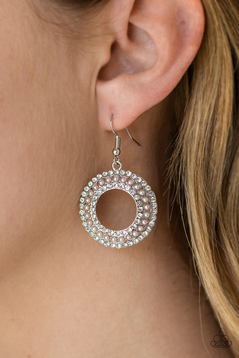 Paparazzi Sparkle Splurge - Pink Earrings