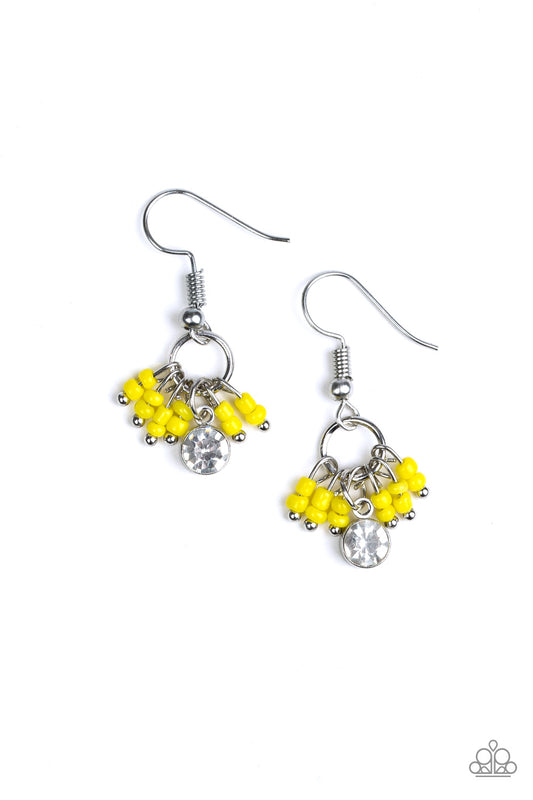 Paparazzi Twinkling Trinkets - Yellow Earrings