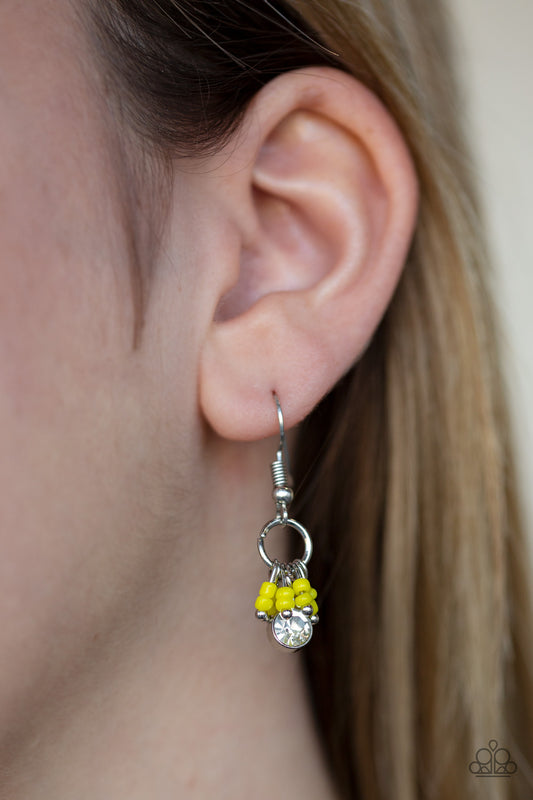 Paparazzi Twinkling Trinkets - Yellow Earrings