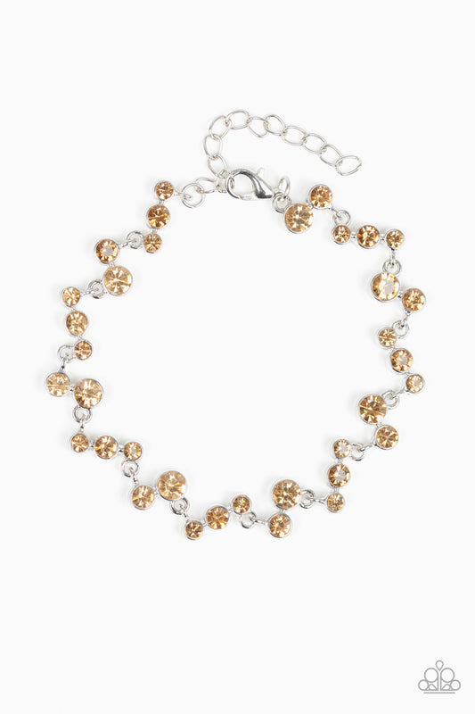 Paparazzi Starlit Stunner - Brown Bracelet