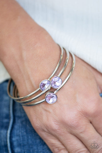 Paparazzi Be All You Can BEDAZZLE - Purple Bracelet