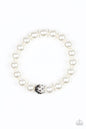 Paparazzi Voila - White Bracelet