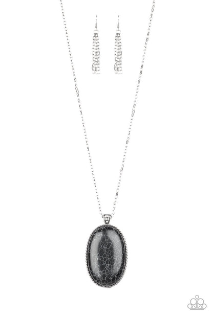 Paparazzi Stone Stampede - Black Necklace