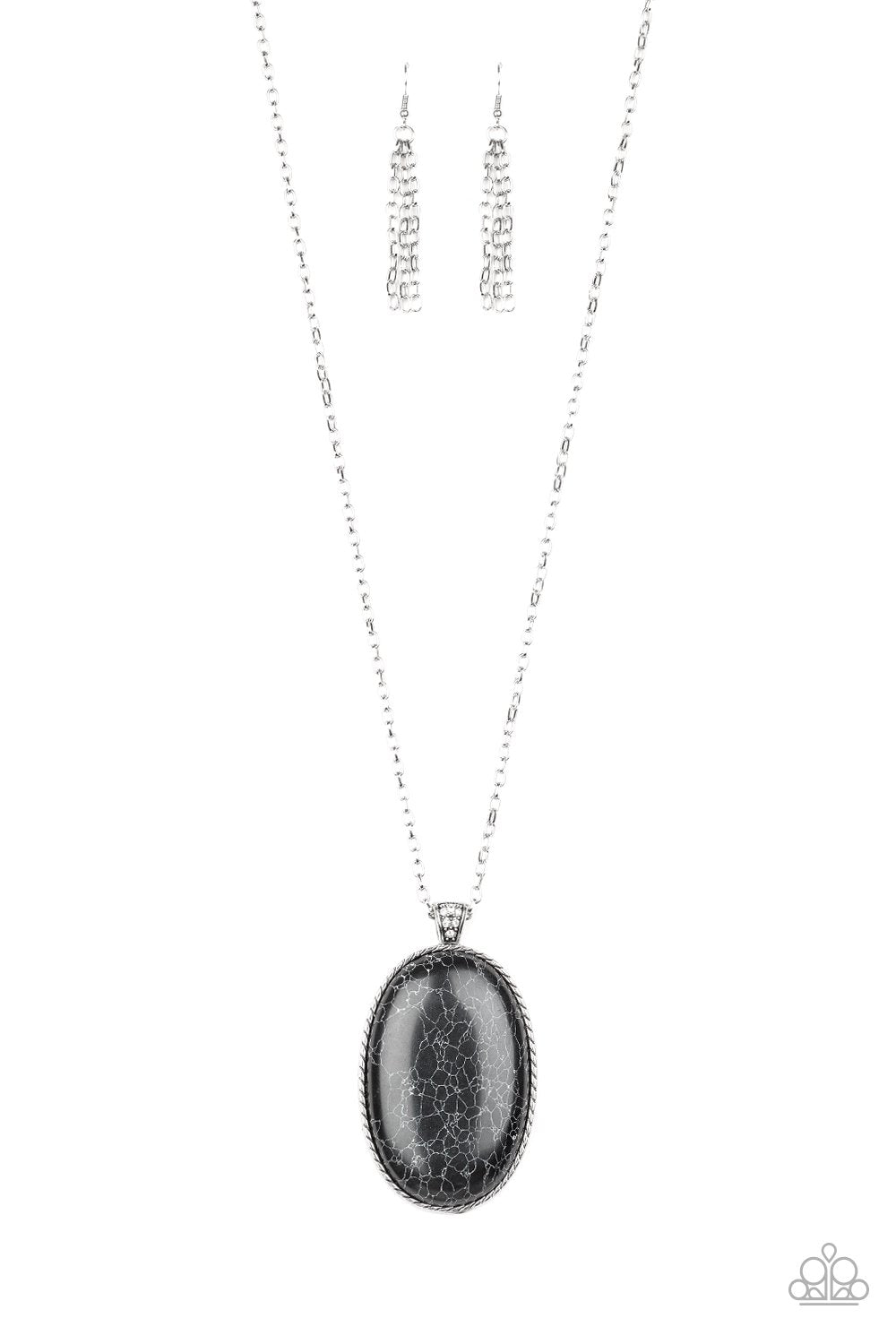 Paparazzi Stone Stampede - Black Necklace