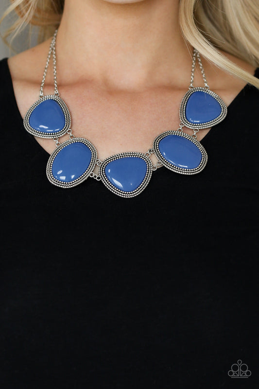 Paparazzi Viva La VIVID - Blue Necklace