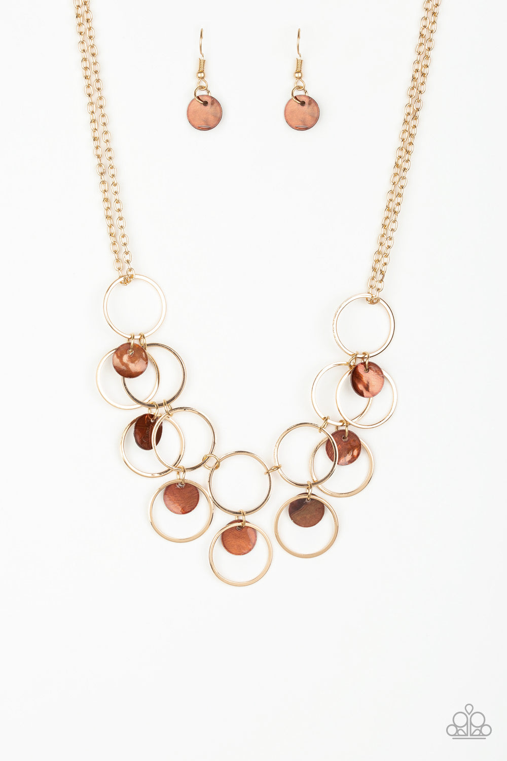 Paparazzi Ask And You SHELL Receive - Gold Necklace