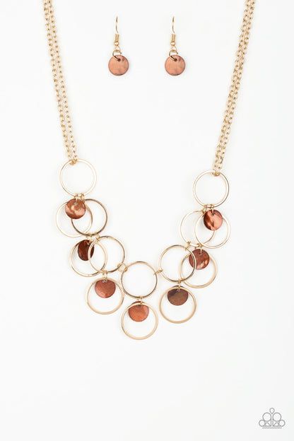 Paparazzi Ask And You SHELL Receive - Gold Necklace