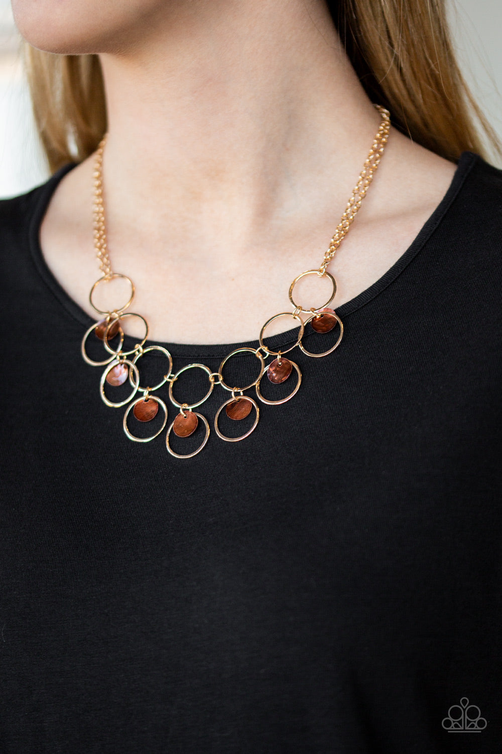 Paparazzi Ask And You SHELL Receive - Gold Necklace
