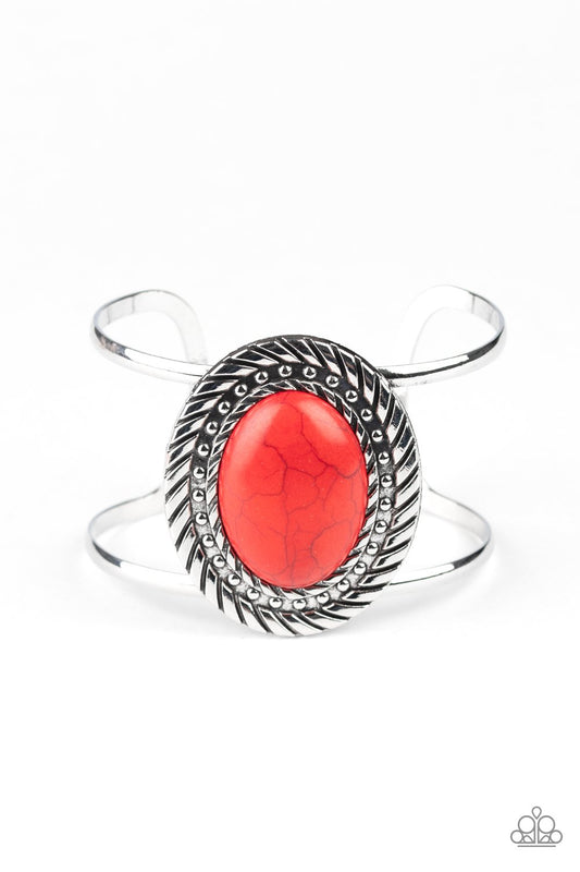 Paparazzi Desert Aura - Red Bracelet