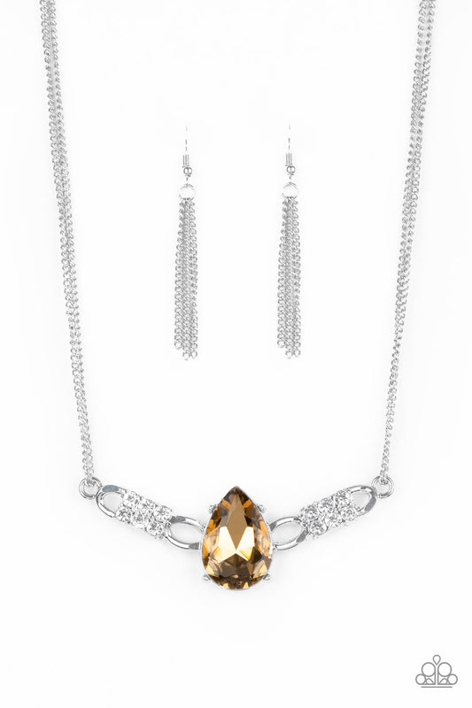 Paparazzi Way To Make An Entrance - Brown Necklace