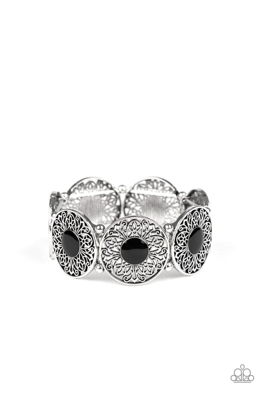 Paparazzi Painted Garden - Black Bracelet