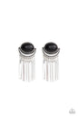 Paparazzi Monsoon Season - Black Earrings