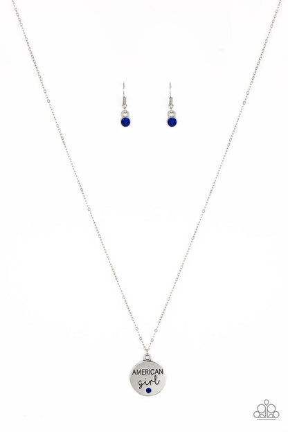 Paparazzi American Girl - Blue Necklace