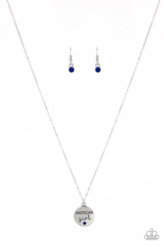 Paparazzi American Girl - Blue Necklace