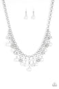 Paparazzi HEIR-Headed - White Necklace