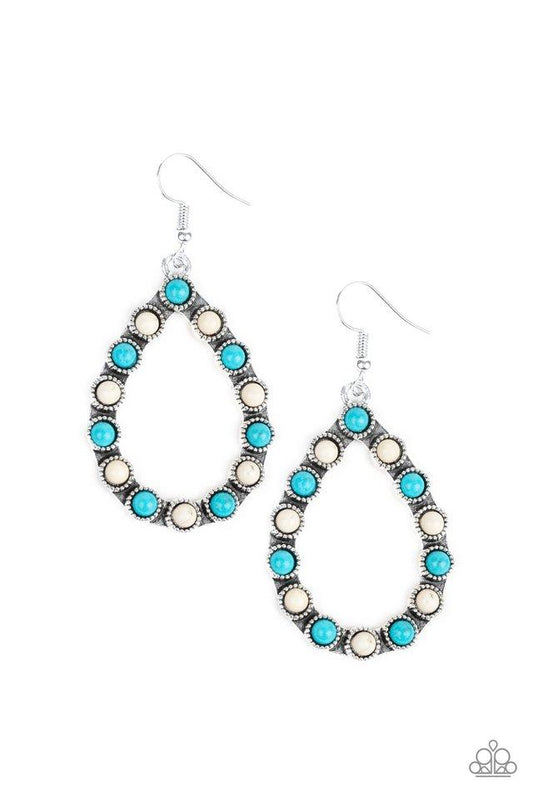 Paparazzi Sagebrush Sunsets - Multi Blue Earrings