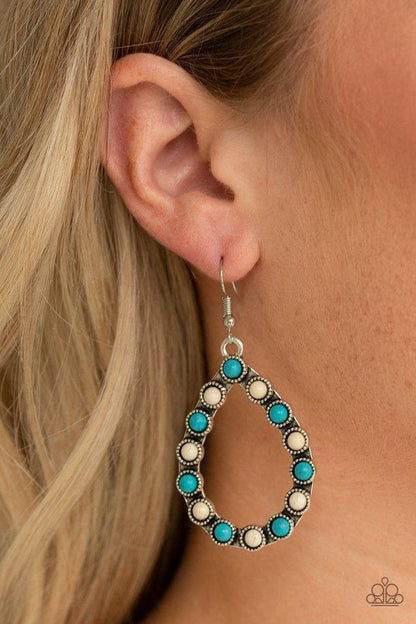 Paparazzi Sagebrush Sunsets - Multi Blue Earrings