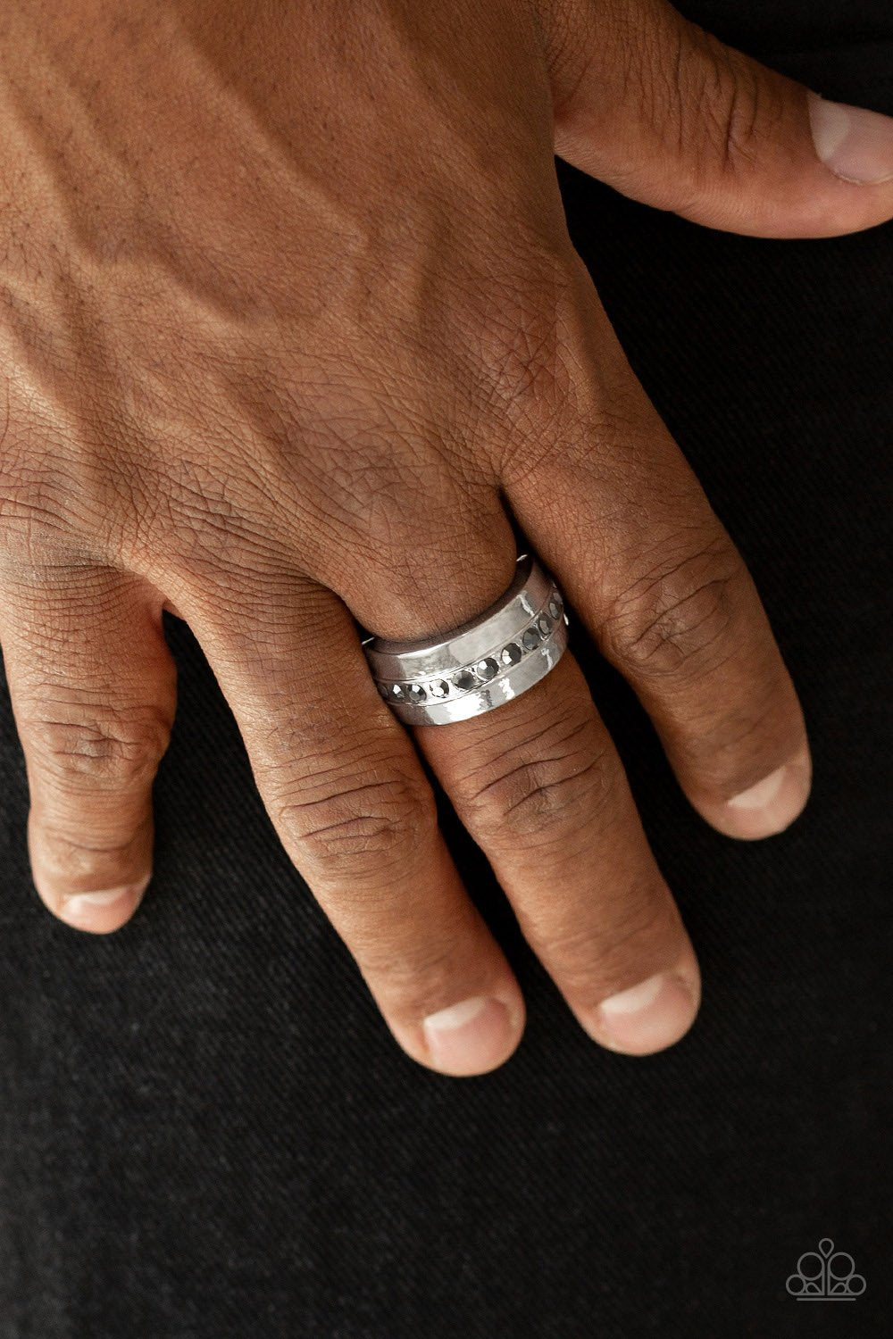 Paparazzi Reigning Champ - Silver Mens Ring