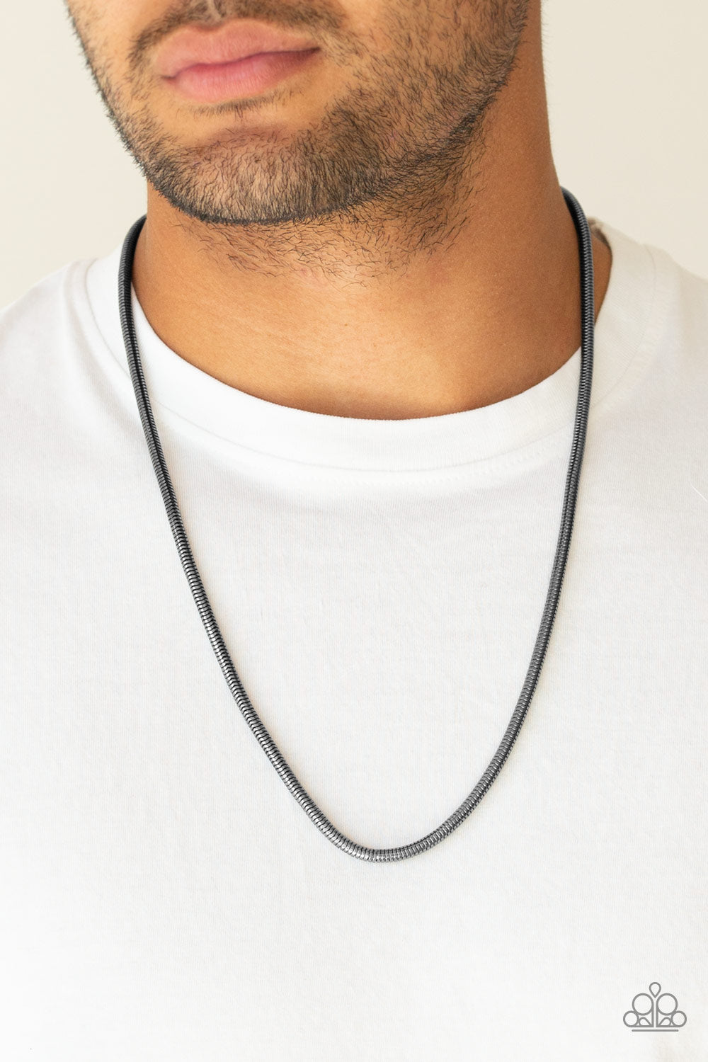 Paparazzi Victory Lap - Black Men's Necklace