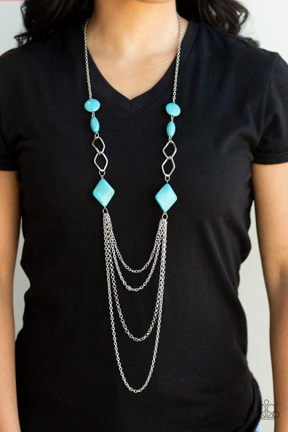 Paparazzi Desert Dawn - Blue Necklace