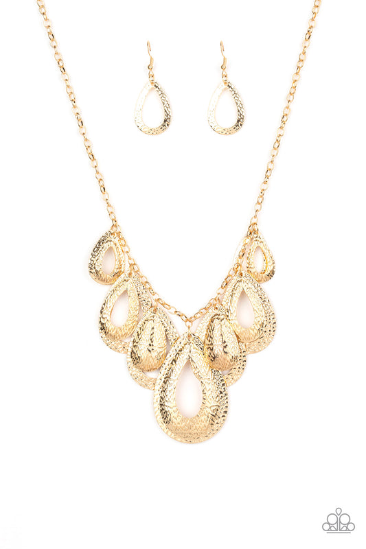 Paparazzi Tempting Tempest - Gold Necklace