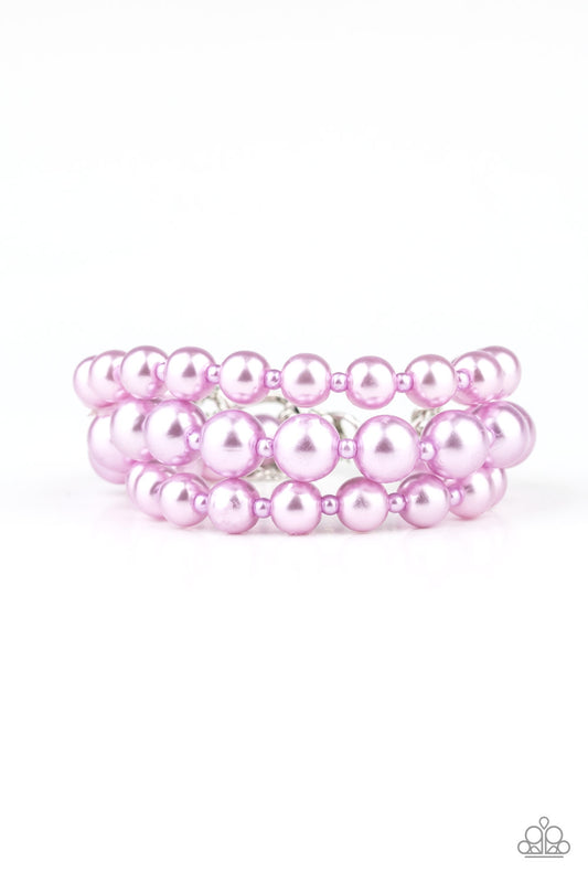 Paparazzi Total PEARL-fection - Purple Bracelet
