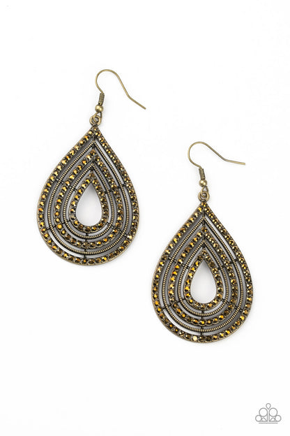 Paparazzi 5th Avenue Attraction - Brass Earrings