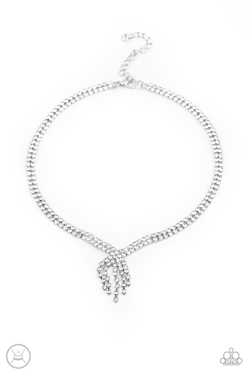 Paparazzi Ante Up - White Choker Necklace